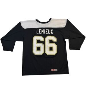 Vintage CCM Mario Lemieux #66 Pittsburgh Penguins Jersey Mens M Jersey Black